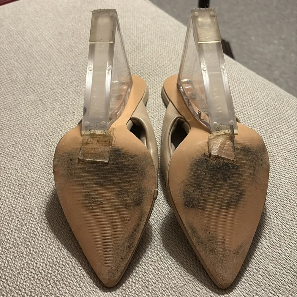 EUC Miss Lola Beige Thong Sandals
